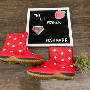 Puddle Jumper PolkaDot Minnie Mouse Boots Size 2